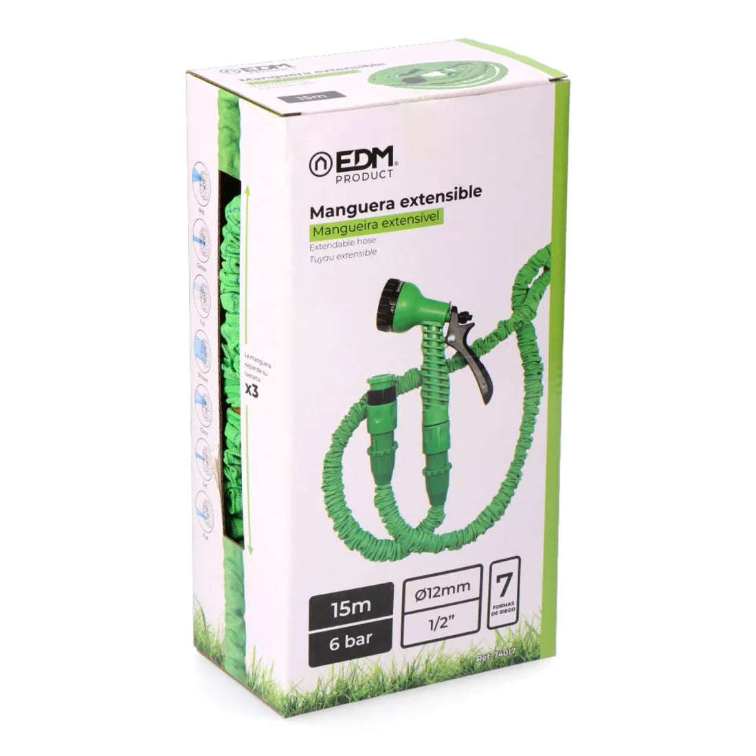 MANGUERA EXTENSIBLE Ø12 mm, ½ pulg, 15 m