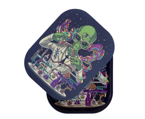 Bandeja de liar con tapa Doctor Alien