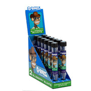 Expositor G-Rollz Hemp Ape Blueberry con tubos de 2 blunts y diseño de simio