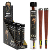 G-Rollz Natural OG Dog: expositor, tubo y dos conos marrones King Size