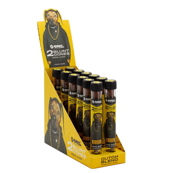 Expositor amarillo de tubos G-Rollz The Dog Dutch Blend