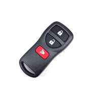 Mando de ocultación camuflado como mando de garaje con 3 botones negro y rojo 6.5 cm
