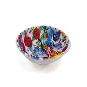 Cuenco de silicona Skulls con estampado multicolor de calaveras y rosas