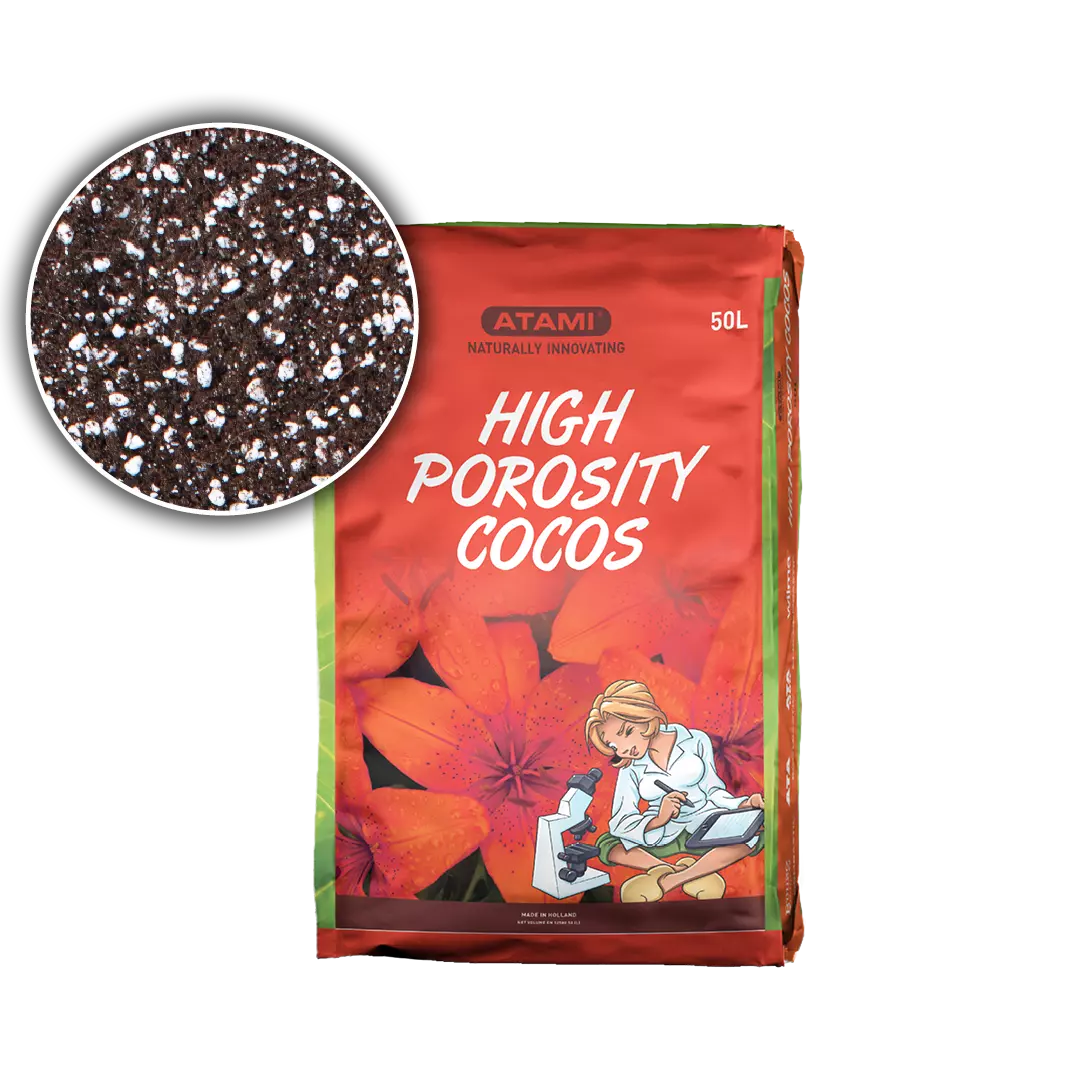 Saco Atami High Porosity Cocos con etiqueta de 50 L
