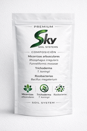 SKY Soil Systems Premium bolsa 100g con micorrizas arbusculares Trichoderma y Rizobacterias