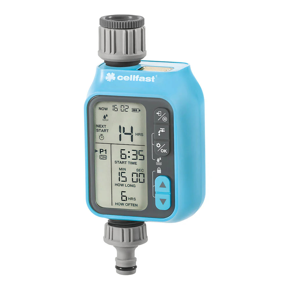 Programador de Riego Electrónico Chronos Cellfast