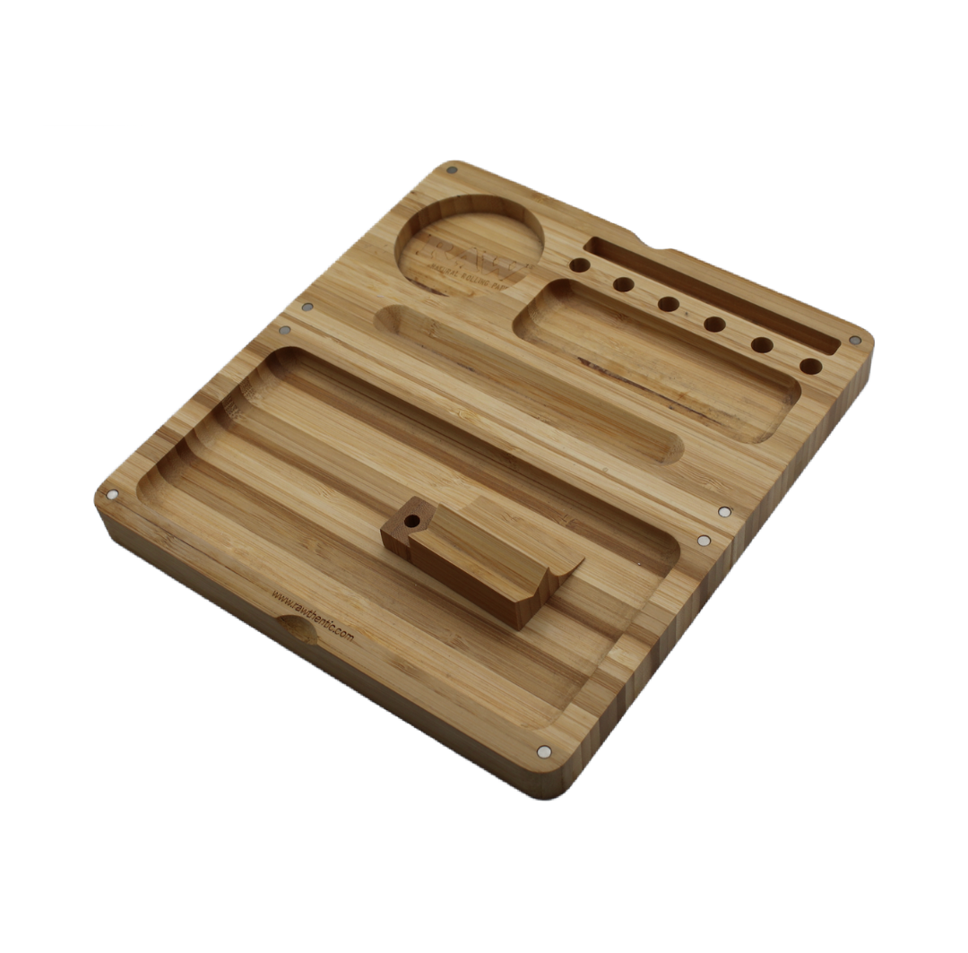 Bandeja RAW de bambú STRIPED BLACKFLIP