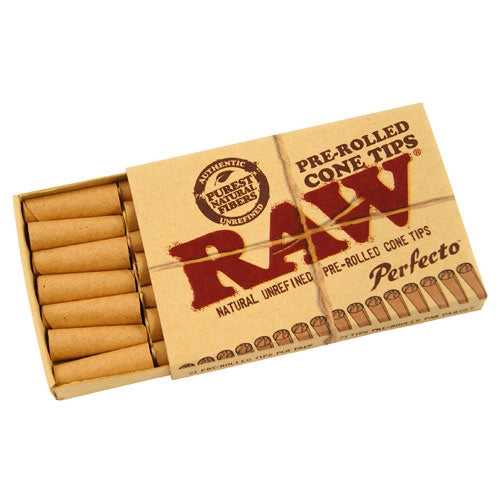 RAW Filtros Prerolled Cone Perfecto 21 display expositor caja completa de 20 unidades