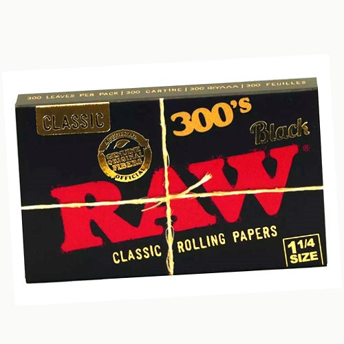 Librillo RAW Black de 300 hojas formato 1¼