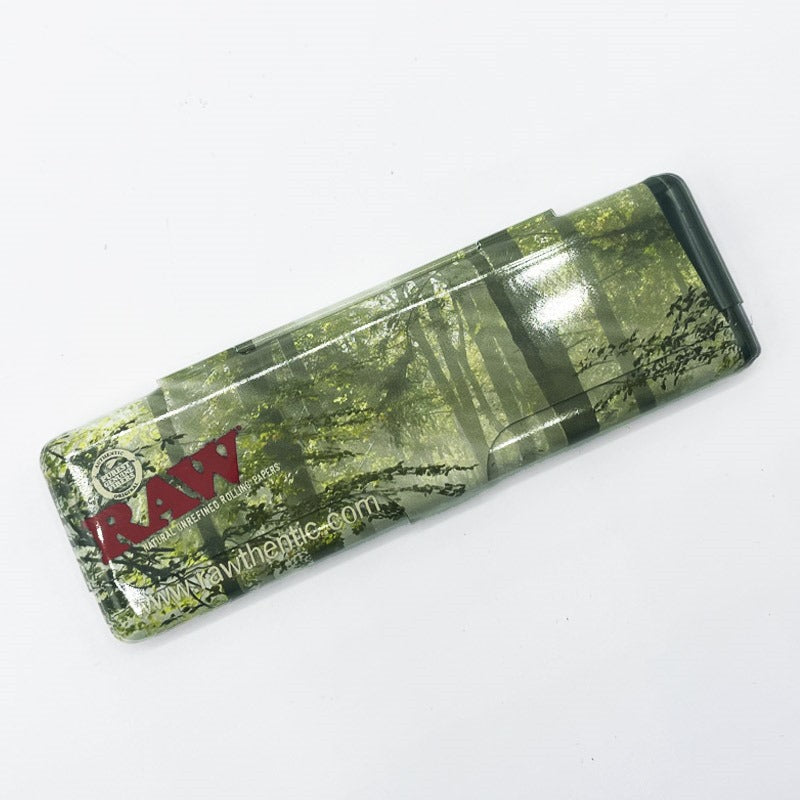 RAW Paper Case KS Forest funda metálica con diseño bosque y logo RAW