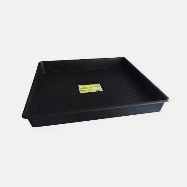 Bandeja para Plantas Cuadrada 60 x 60 cm negra