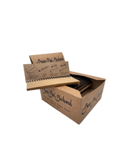 Librillo BooBa Natural Brown Spiral KS abierto junto a su expositor