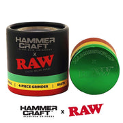 Grinder RAW x Hammercraft 4 Partes Rasta