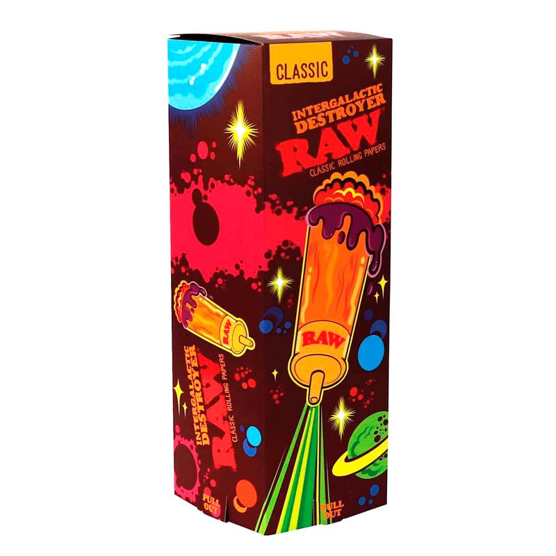 RAW Intergalactic Destroyer Classic cono desenrollado con boquilla y caja Intergalactic completa