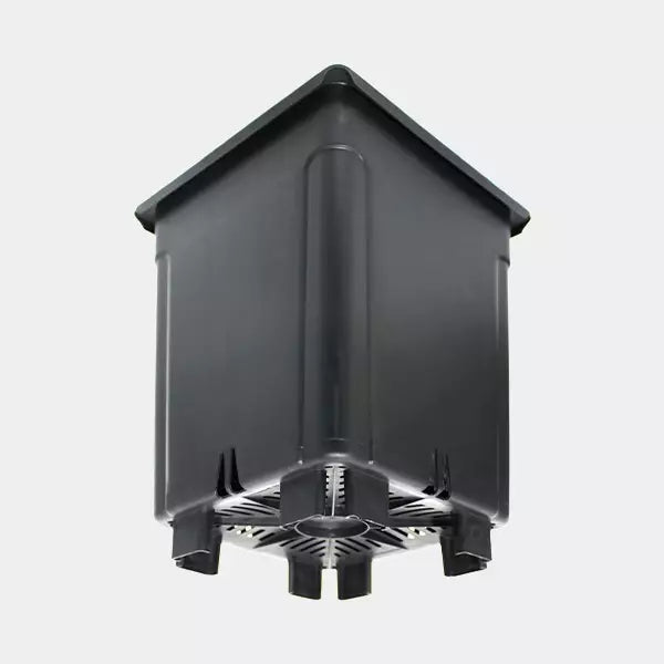 Maceta Cuadrada Negra Sobreelevada