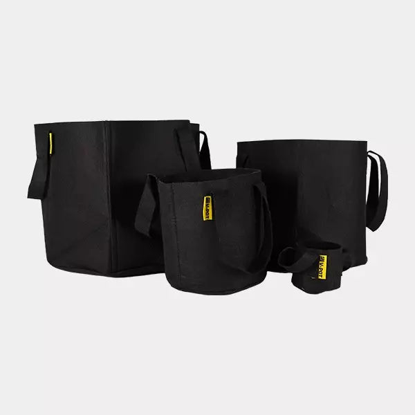 Maceta V-Pot de Tela Negra