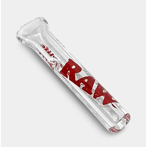 Boquilla de cristal plana RAW de 6 por 35 mm con logotipo rojo