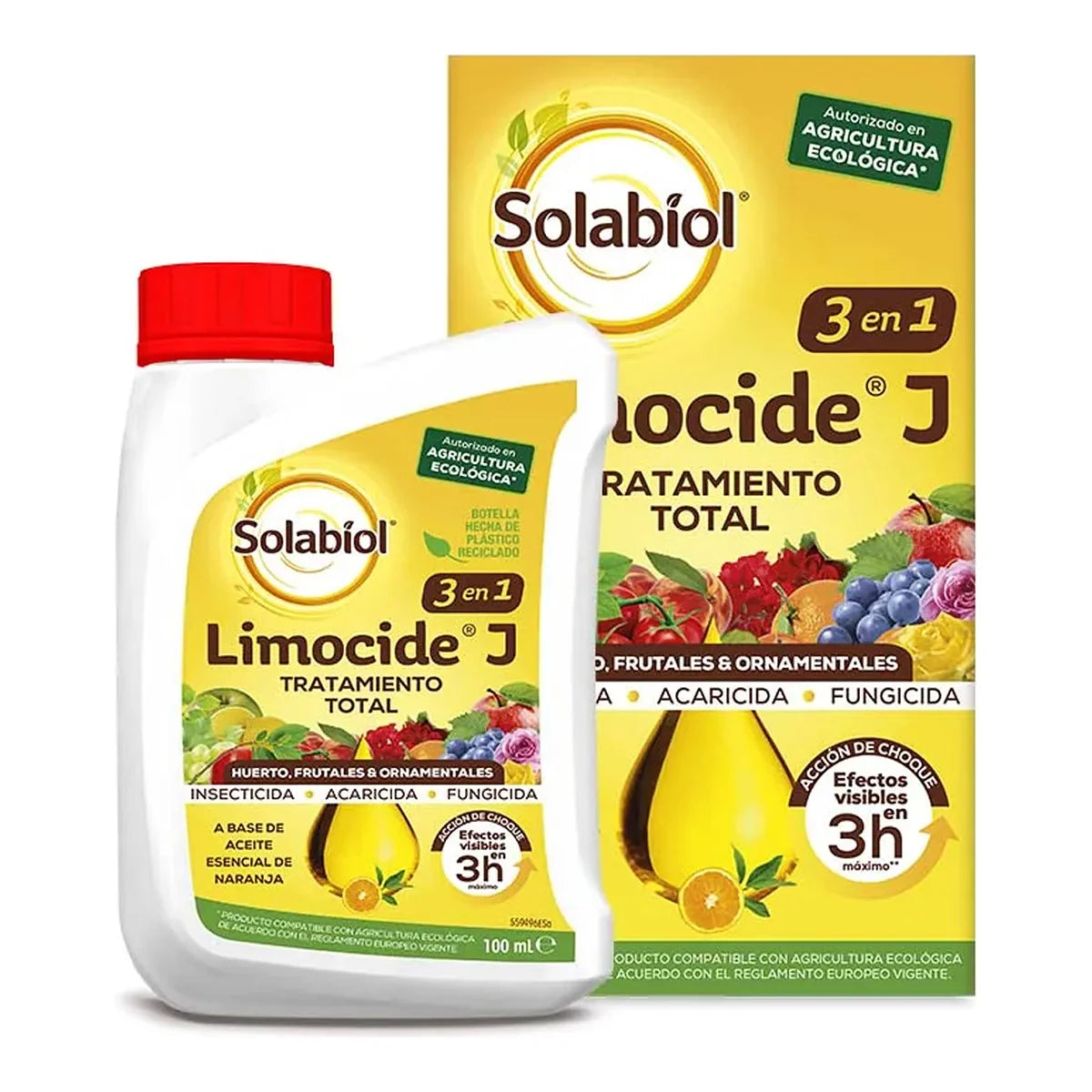 Solabiol Limocide J 100ml – Insecticida, Acaricida y Fungicida Ecológico